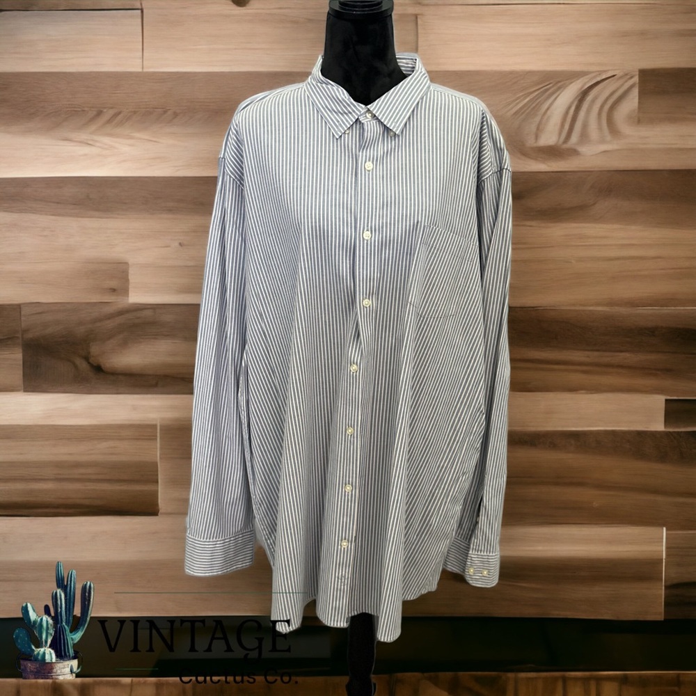 Sonoma Striped Button Down Long Sleeve Dress Shirt- Excellent Condition